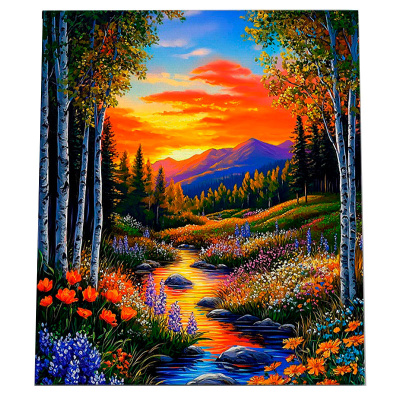 Алмазная мозаика Гармония природы Рыжий кот НД-1286 1